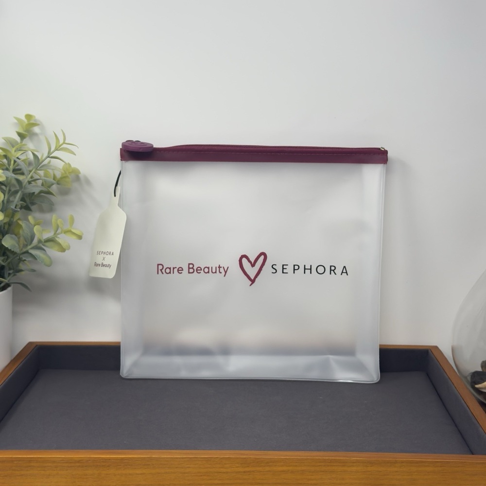Rare Beauty  x Sephora Travel Makeup Zip Pouch New